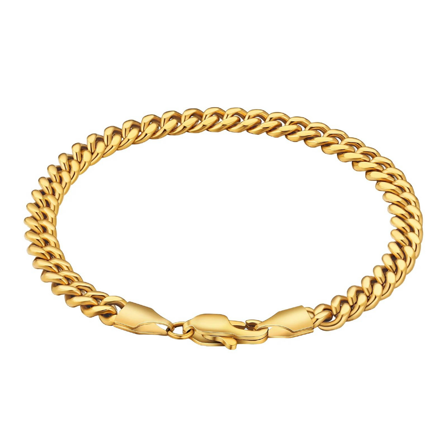 Cuban Bracelet 5mm (Gold)