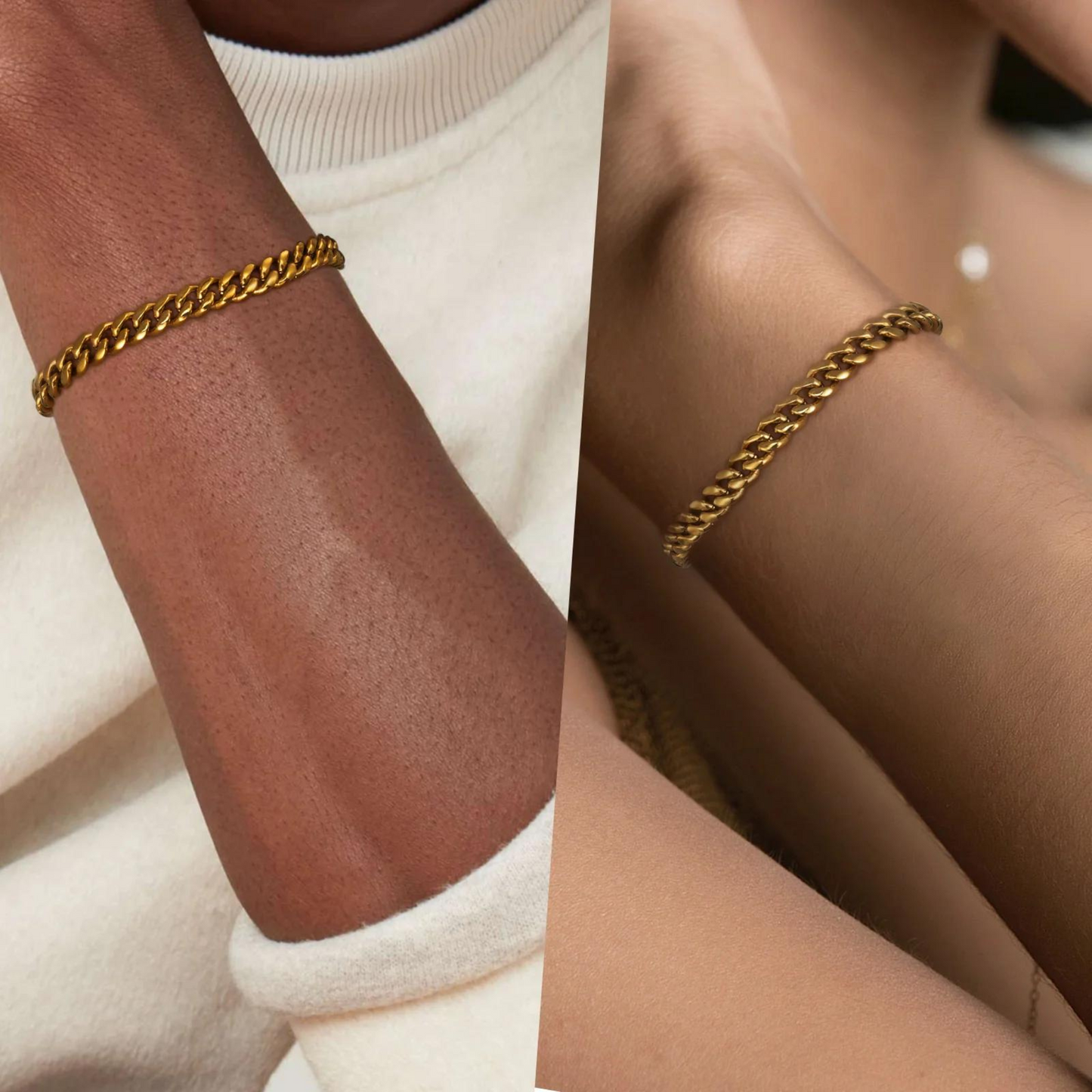 Cuban Bracelet 5mm (Gold)