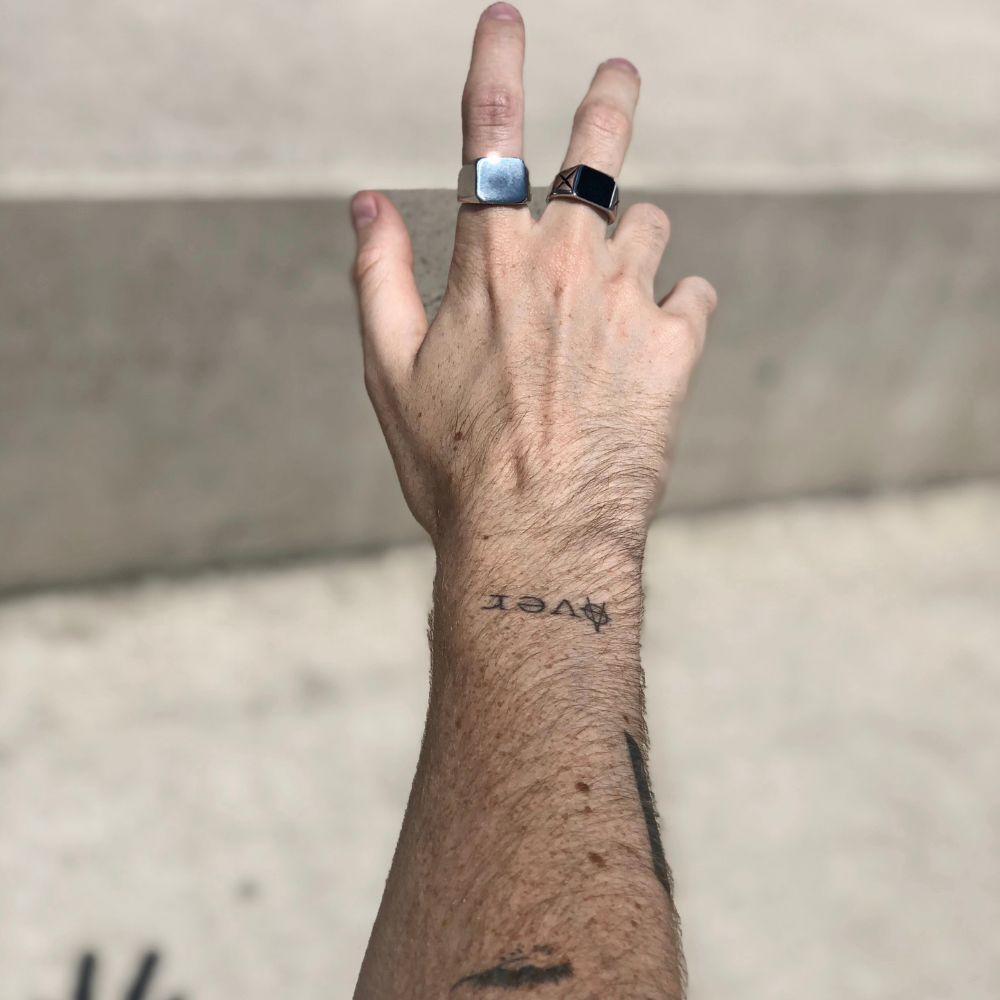 Block Signet Ring (Silver)