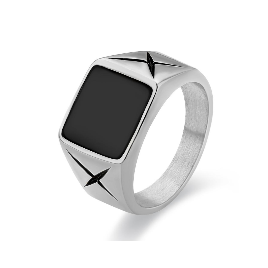 Onyx Ring (Silver)