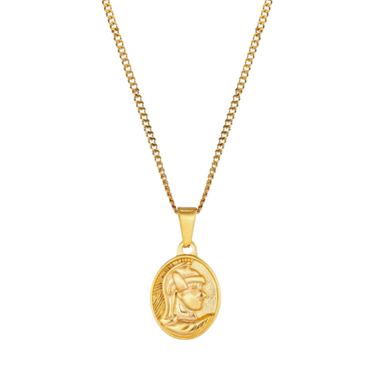 Spartan Pendant Necklace (Gold)