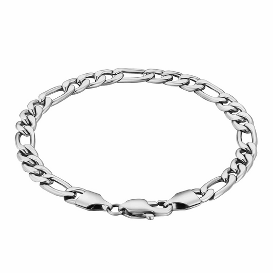Figaro Bracelet 5mm (Silver)