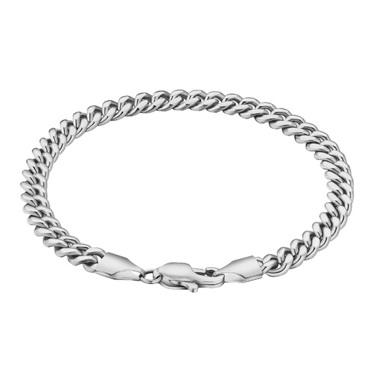 Cuban Bracelet 5mm (Silver)