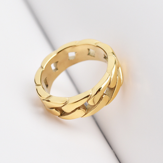Miami Cuban Ring (Gold)