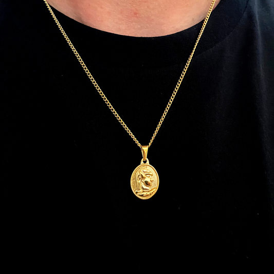 Spartan Pendant Necklace (Gold)