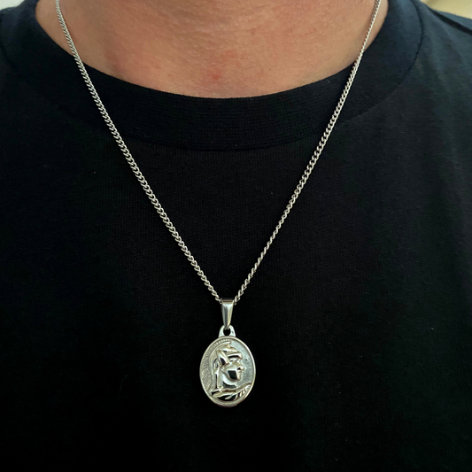 Spartan Pendant Necklace (Silver)