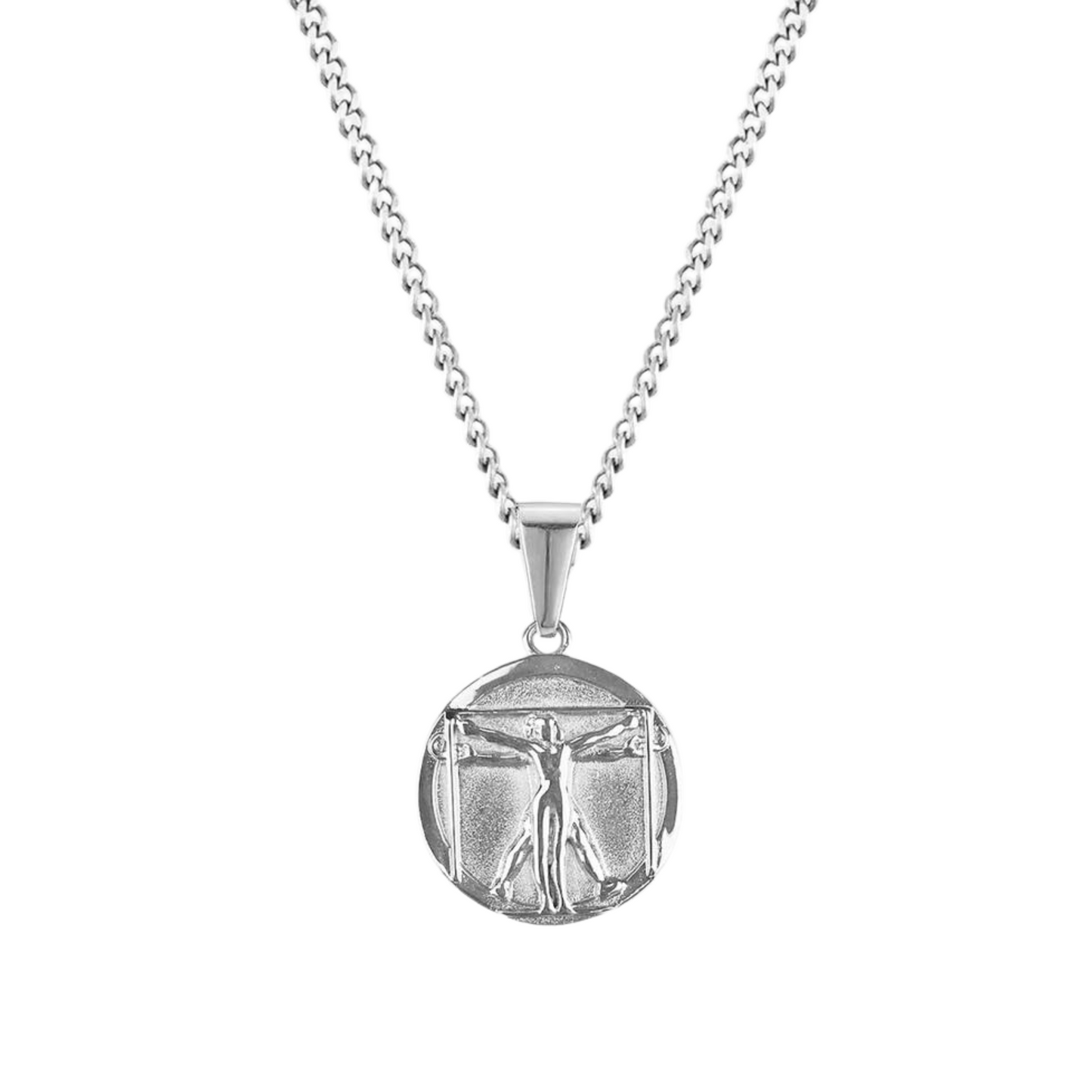 Vitruvian Pendant Necklace (Silver)