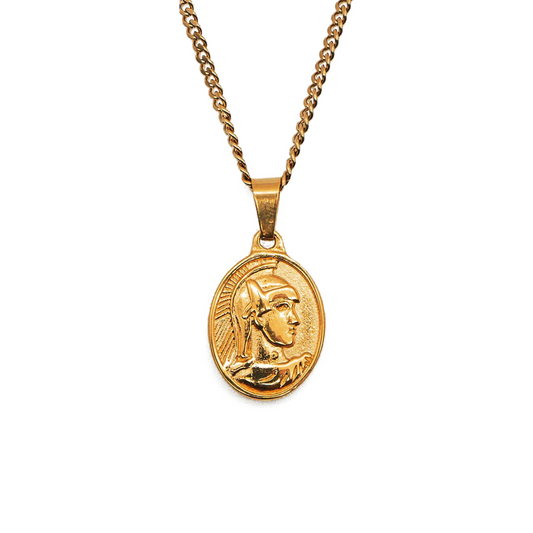 Spartan Pendant Necklace (Gold)