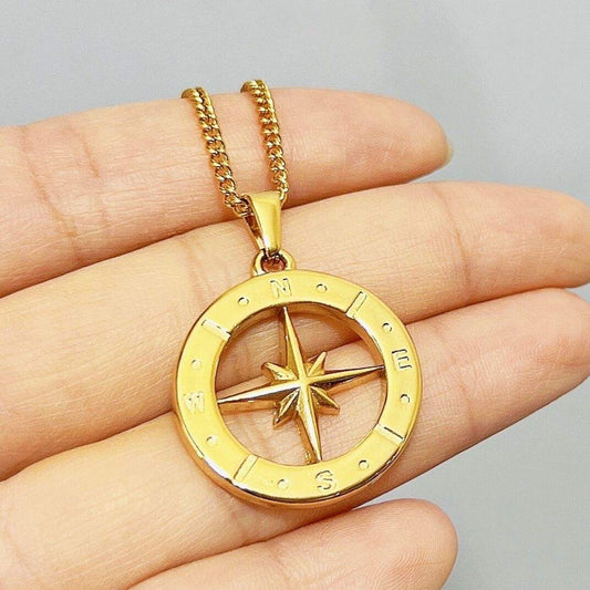 Nautical Pendant Necklace (Gold)