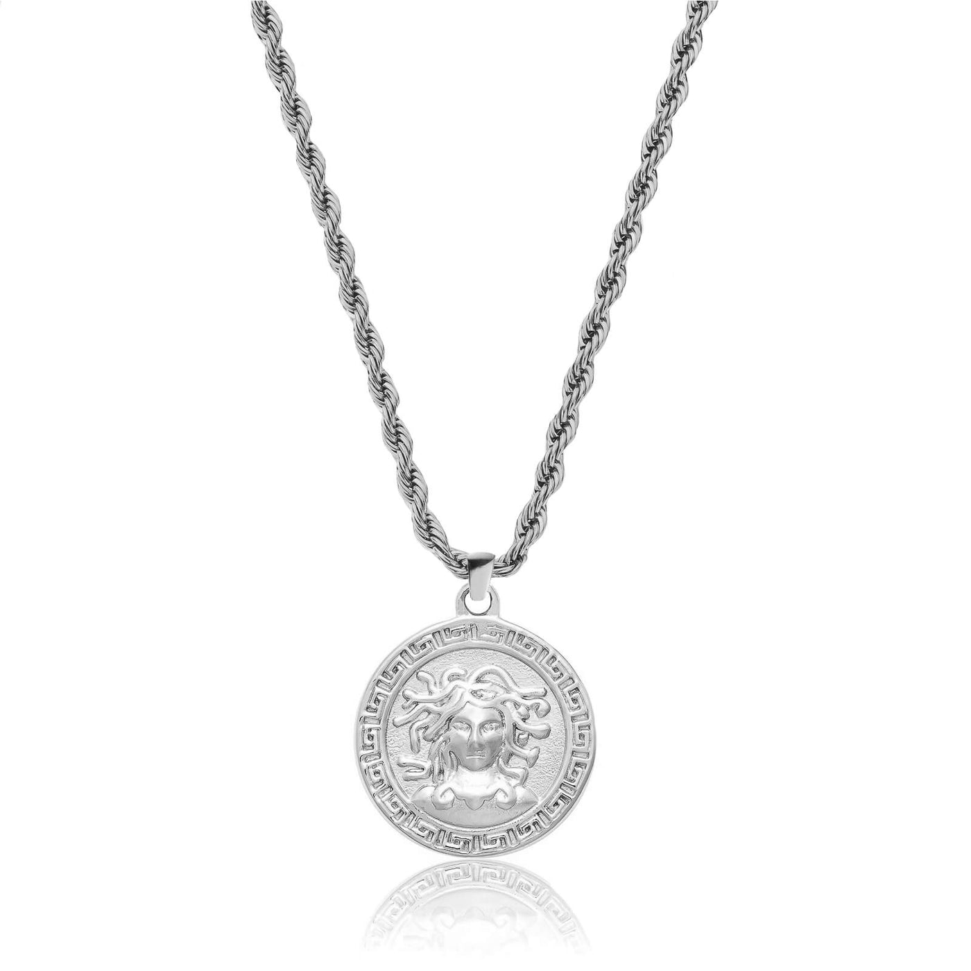 Medusa Pendant Necklace (Silver)