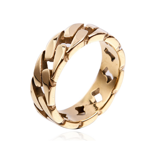 Miami Cuban Ring (Gold)